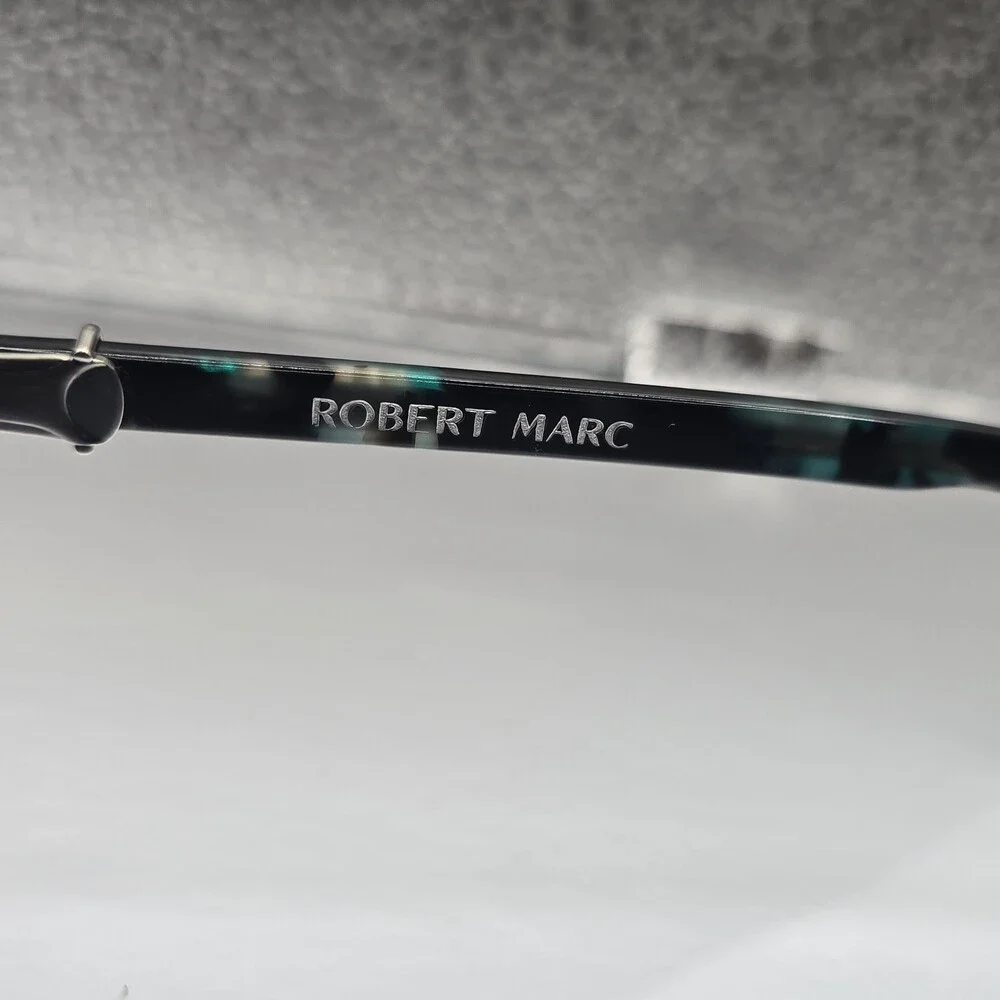 ROBERT MARC 899-378 Optical Tortoise Teal Authentic Cat Eye Glasses 50-16 France
